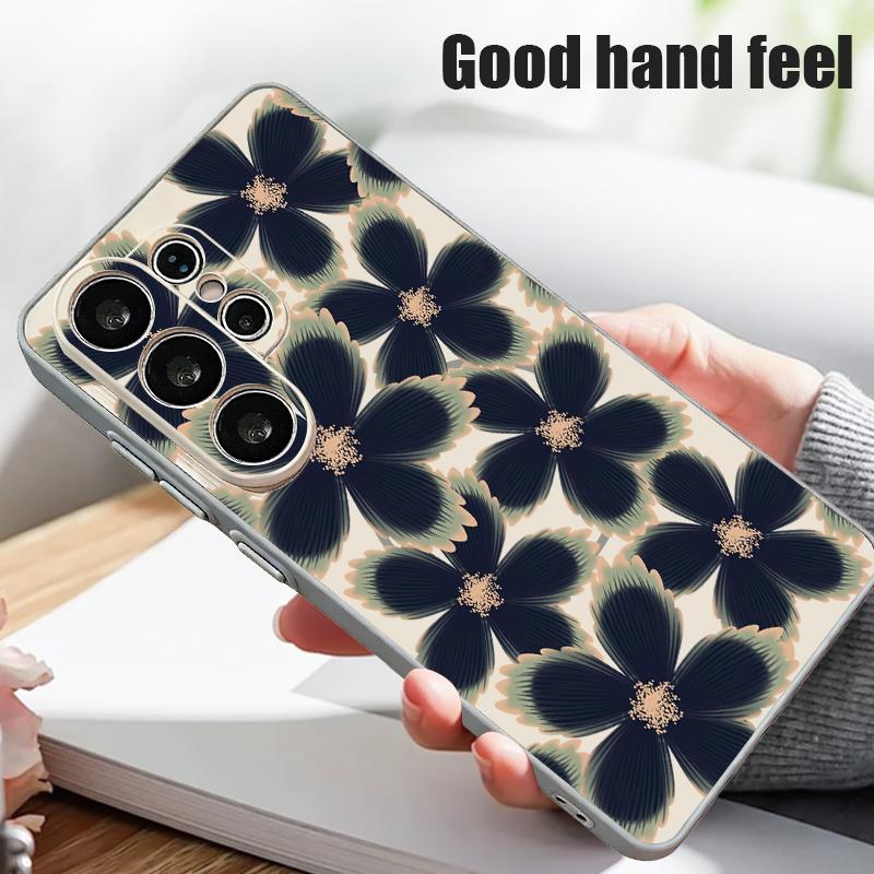Magnetic For Magsafe Case For Samsung Galaxy S26 Ultra S25 Edge S24 Plus S23 FE S22 A17 A54 A55 A56 A57 5G Flowers Leaves Pattern Cover