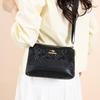Small Square Bag Crossbody Bag Single-shoulder Fashionable Embossed Bag Large-capacity Three-layer Underarm Bag