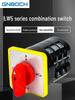 LW5-16YH3/3 Three-Phase Voltage Conversion Switch, 4 Positions, 3 Sections, 16A, No Invoice.