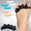Silikon-Zehentrenner Zehenstrecker zur Linderung von Hallux Valgus, überlappenden Zehen, Plantarfasziitis, Fußschmerzkorrektur