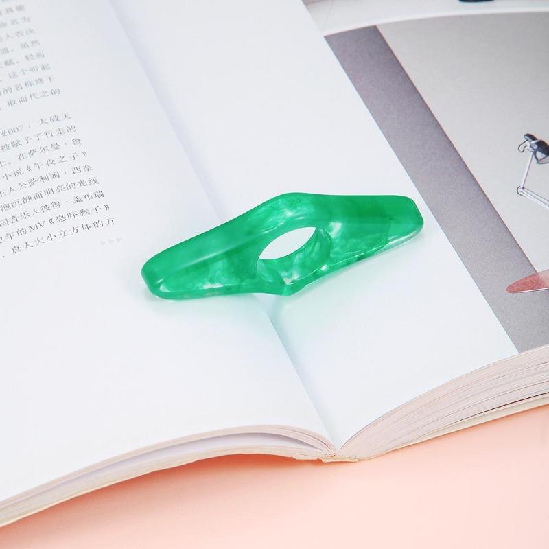 1Pc Thumb Book Support Book Page Holder School Supplies Reading Aids Mark Page Book Accessories