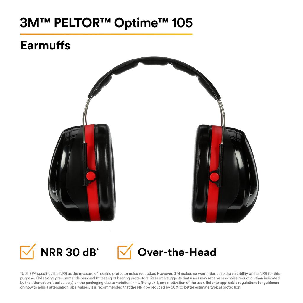 PELTOR Soundproof Earmuffs Optim 105 OPTIME H10A Product