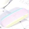 1PC PU Portable for Eyeglasses Smooth Spectacle Cases Fashion Rectangle Sunglasses Box Eyewear Protector