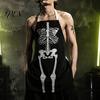 Horror Party Supplies Halloween Butcher Apron with Realistic Blood Stain, Washable Protective Work Apron, Cosplay Devil Outfit Costume Prop