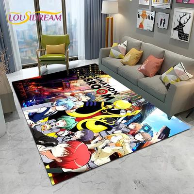 Cartoon Assassination Classroom Anime Carpet Rug for Home Living Room Bedroom Sofa Doormat Decor,kid Area Rug Non-slip Floor Mat