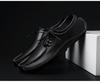 Men's Genuine Leather Driving Loafers - Wide Fit, Autumn/Winter Casual Korean Style