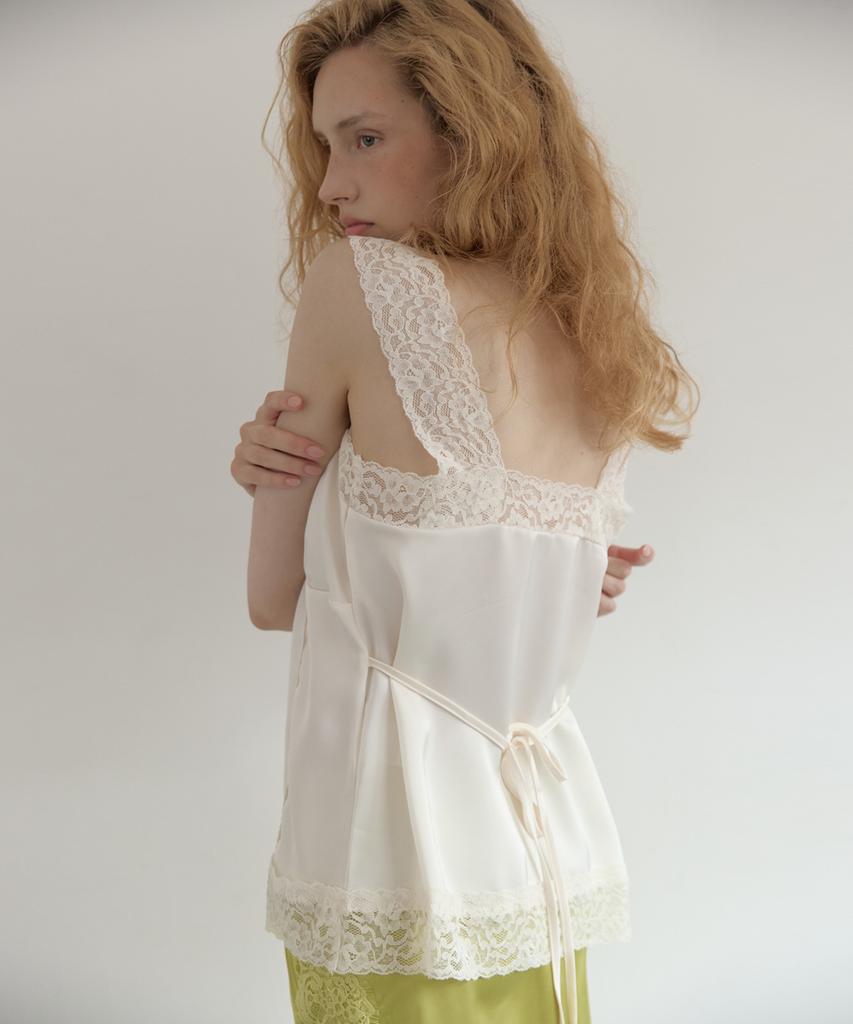 Asula Moon Satin Top (Ivory)