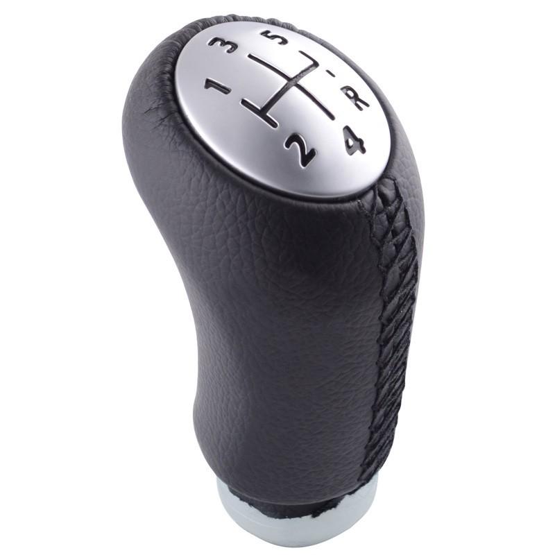 MT 5 Speed Leather/ABS Gear Shift Knob for Renault Megane II MK2 MK3 Scenic 2 Clio 3 III GearShifter Pen HeadBall Accessories