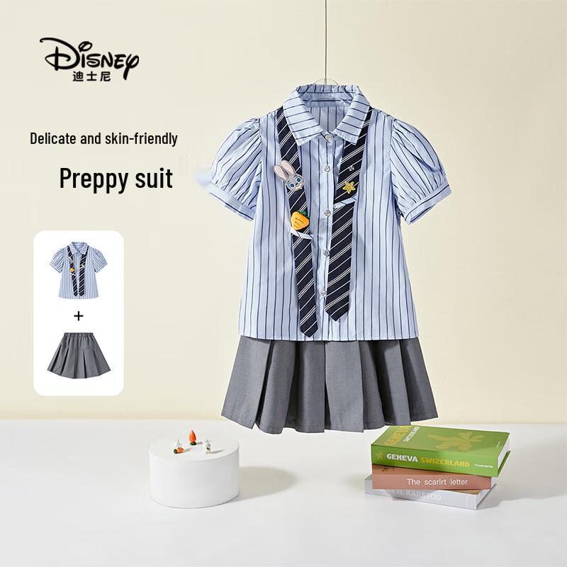 Disney Zootopia Bunny Officer Girls  Summer Set 120 синий