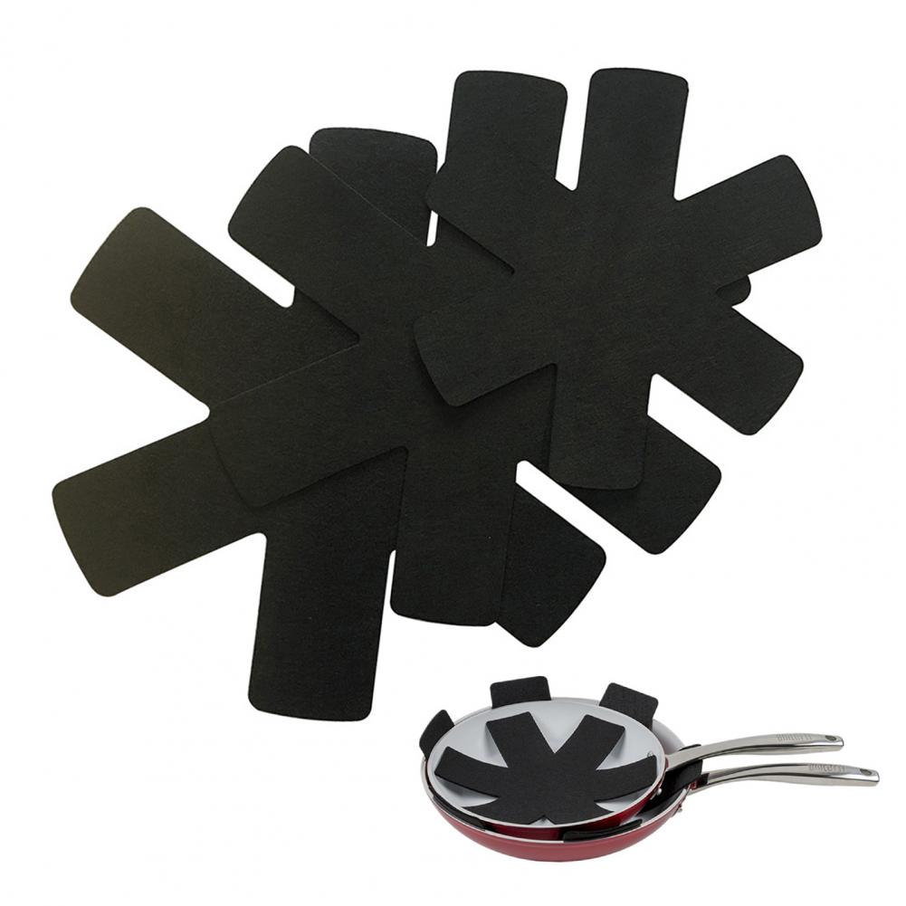 Pot Holder Set Anti-slip Pan/pot Dividers 6pcs Multi-functional Pan Protectors Set for Stacking Cookware Anti-slip for Glass