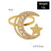 1-24PCS Ramadan Star Moon Napkin Rings Rhinestone Decor for Holiday Dining Table Setting Party Organizer Home Celebration