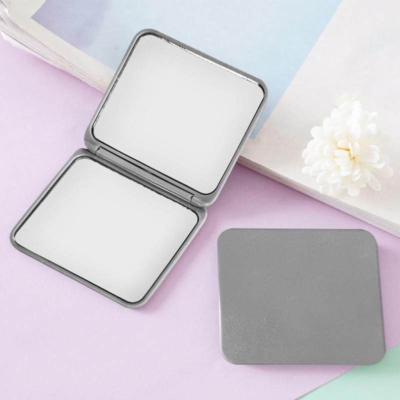 Klappbarer Schminkspiegel Hochauflösend Tragbarer Taschenspiegel Doppelseitiger Damen-Schminkspiegel Rechteckig Kosmetik Make-up Waschtisch