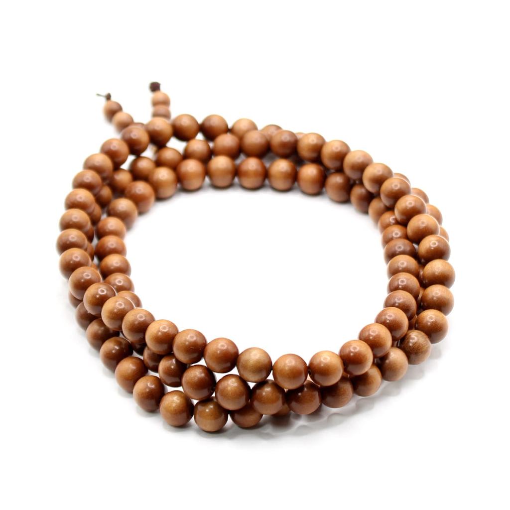 Accessories Rosary beads Indian sandalwood Laosan sandalwood sandalwood fragrant wood bracelet 8mm necklace [World Carmelo]