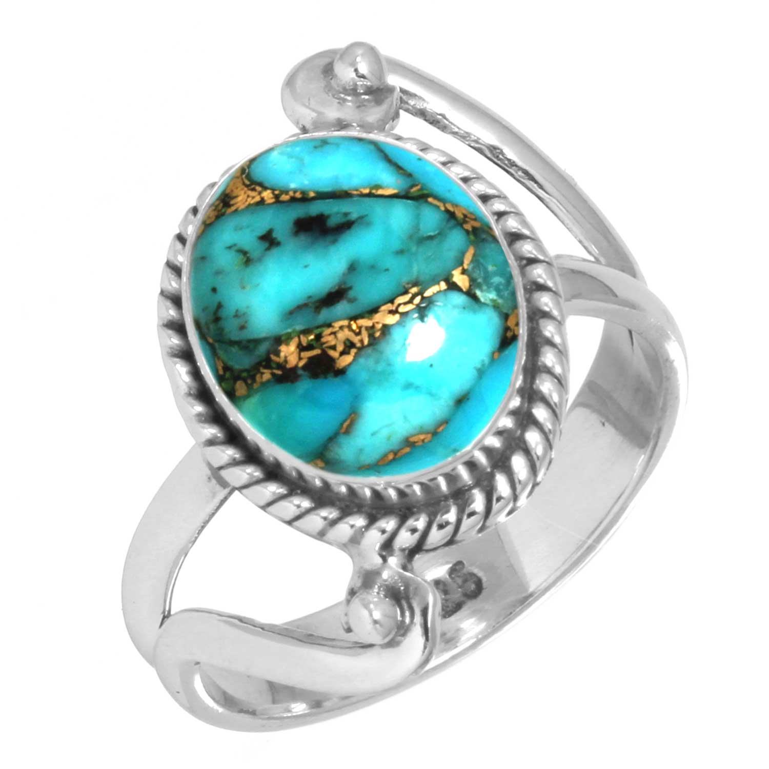 

Кольцо из стерлингового серебра 925 пробы женское с драгоценным камнем ручной работы подарок на день рождения синий зеленый фиолетовый медный бирюза жемчуг лазурит перламутр коктейльное 6.5 медный/синий