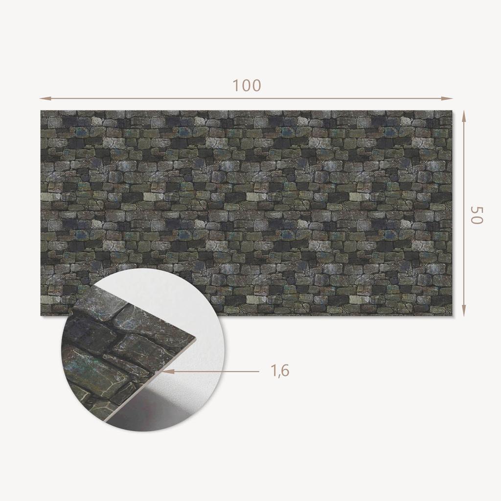 Panel Samoprzylepny Z Grafiką Do Jadalni Pcv 100X50 Cm Wzór Ceglanej Ściany