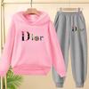 Children Commodity Hoodie Colored Letters Sports Pullover3-12Yrs Coat Sweatshirt+Pants 2P Boys Girls Toddler Clothes Leisure Set
