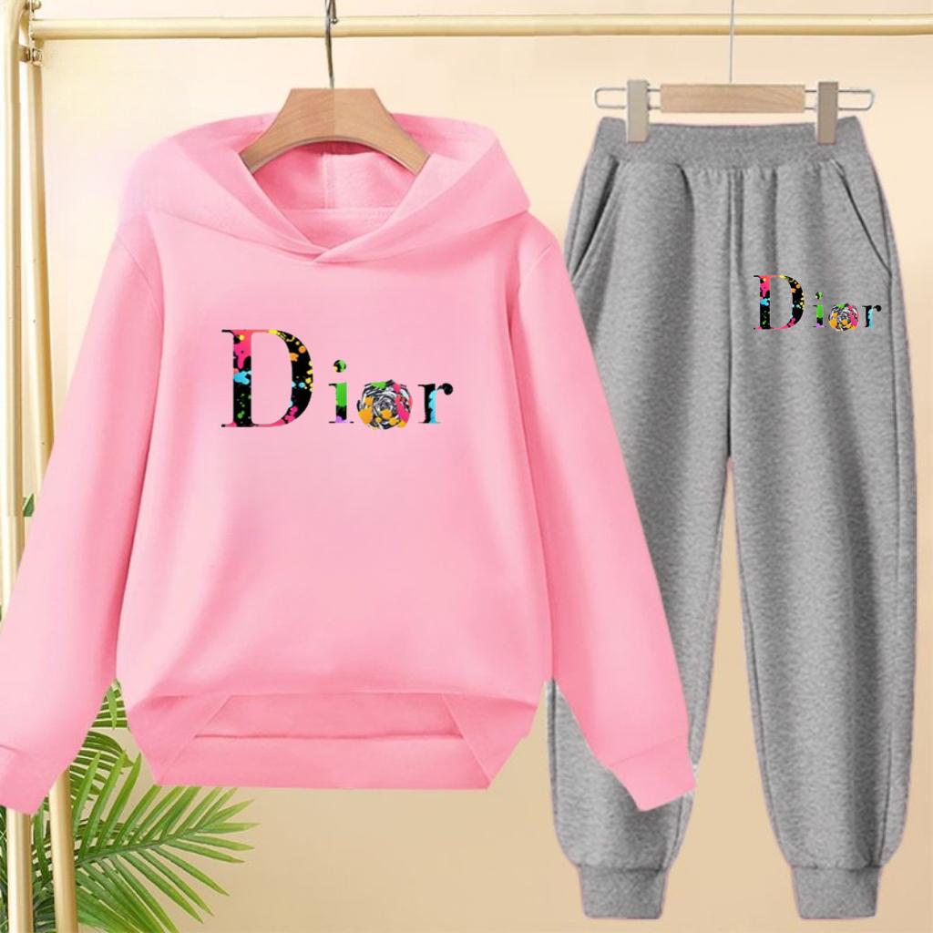 Children Commodity Hoodie Colored Letters Sports Pullover3-12Yrs Coat Sweatshirt+Pants 2P Boys Girls Toddler Clothes Leisure Set
