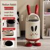 Cute Rabbit Standing Trash Can