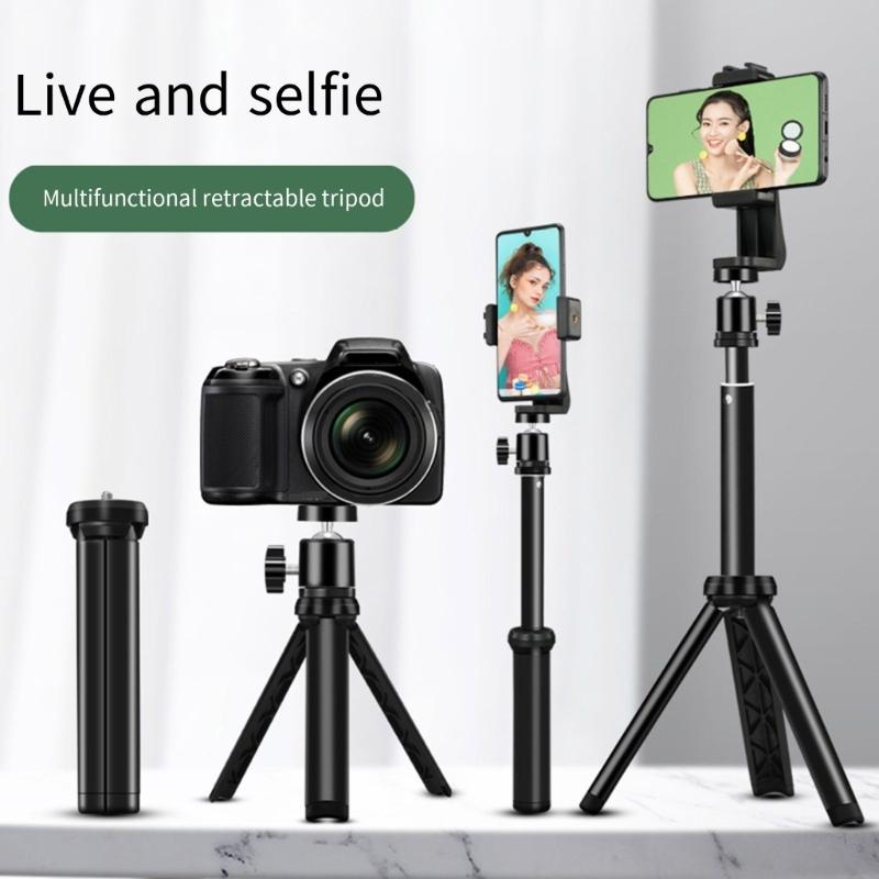 Lightweight PTZ Tripod Scalable Desk Stand for Content Creators and Streamers with Quick Setsup and Strong Stability