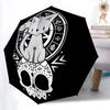 1pc Cat Skull Automatic Open/Close Umbrella with Windproof, Functional Design, 8-Rib Sturdy Canopy, Durable Ribs149