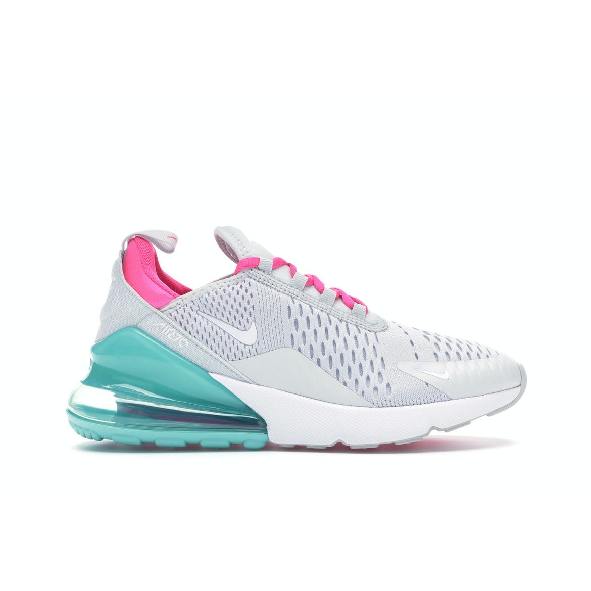 

Женские кроссовки Nike Air Max 270 South Beach Silver Pure-Platinum Pink-Blast AH6789-065