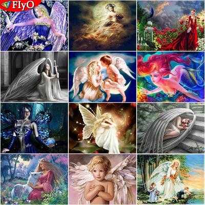 5D DIY Diamond schilderij bloem elfen en engelen volledige vierkante boor handwerk kunst diamant borduurwerk dier diamant mozaïek woondecoratie