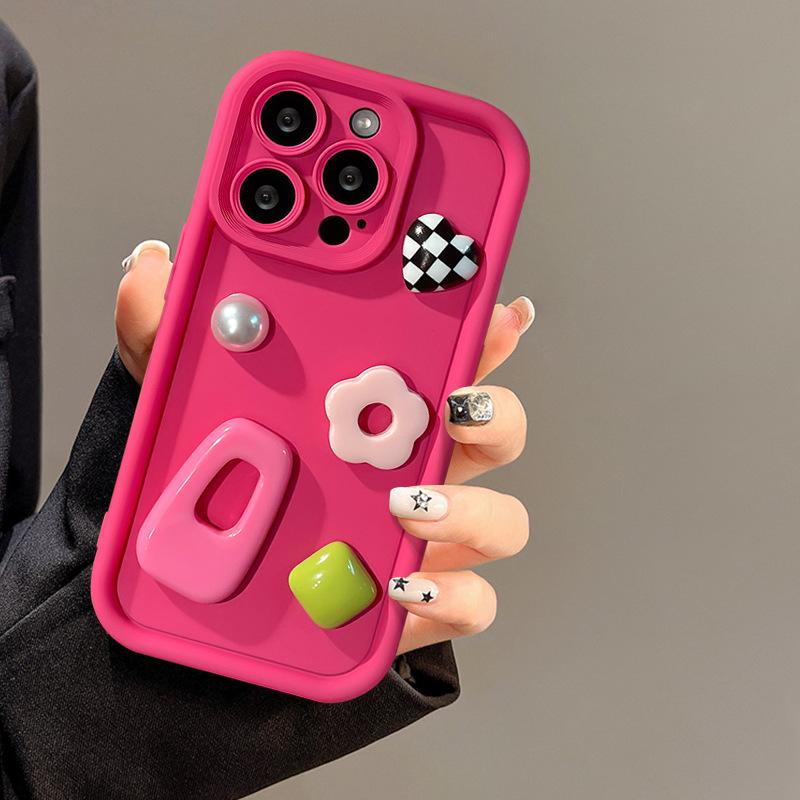 Applicable To Apple 14promax Mobile Phone Case IPhone 15/13 Frosted Silicone 12 Dopamine Hairpin Doll