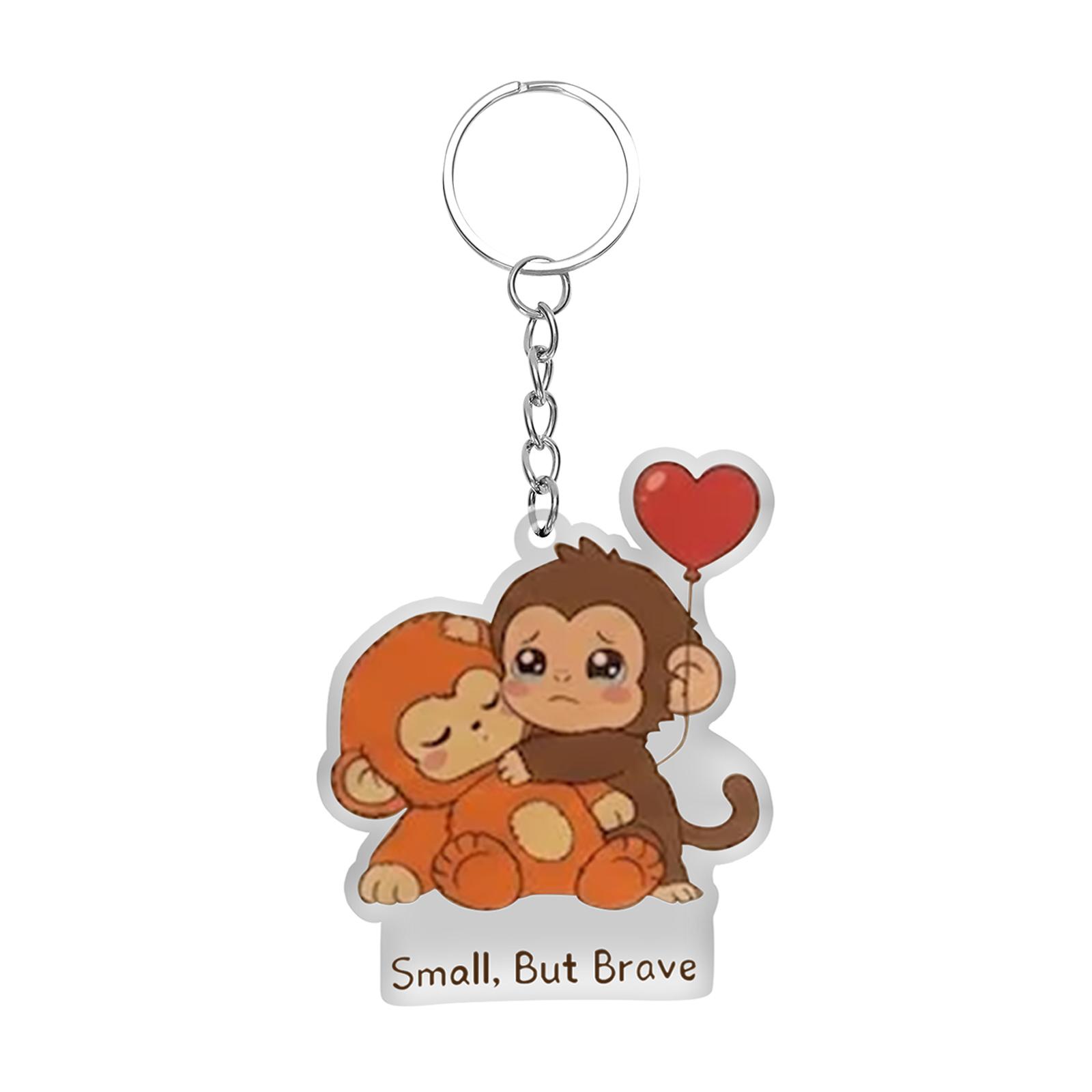 

2D Cute Tigers Keychain,Cute Anime Character Keychains,Can Be Used For Backpacks, Wallets, Car Keys One Size