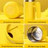 Lecoohe 304 Stainless Steel Little Yellow Duck Double-Layer Coffee Cup