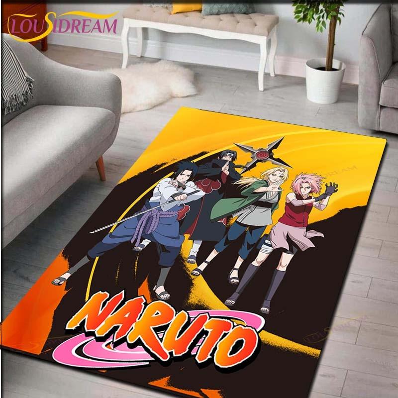 Naruto Anime Koberec Obývací pokoj Ložnice Koberec u postele Japonská studovna Počítačová židle Domácí Móda Podložka Koberec