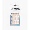 Muzmak Reusable Nail Tip Peach Glitter  Short Square 