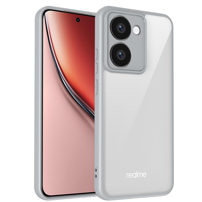 Realme P3 Ultra RMX5030 Case Plating Bumper Shockproof Clear Back Cover Hard Matte Phone Case for Realme P3Ultra 5G RMX5030