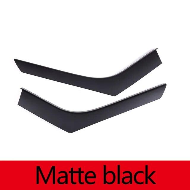 For Land Rover Range Rover Evoque 2012-2018 ABS Carbon fiber/Silver Car Center Control Side Trim Strip Sticker Car Accessories