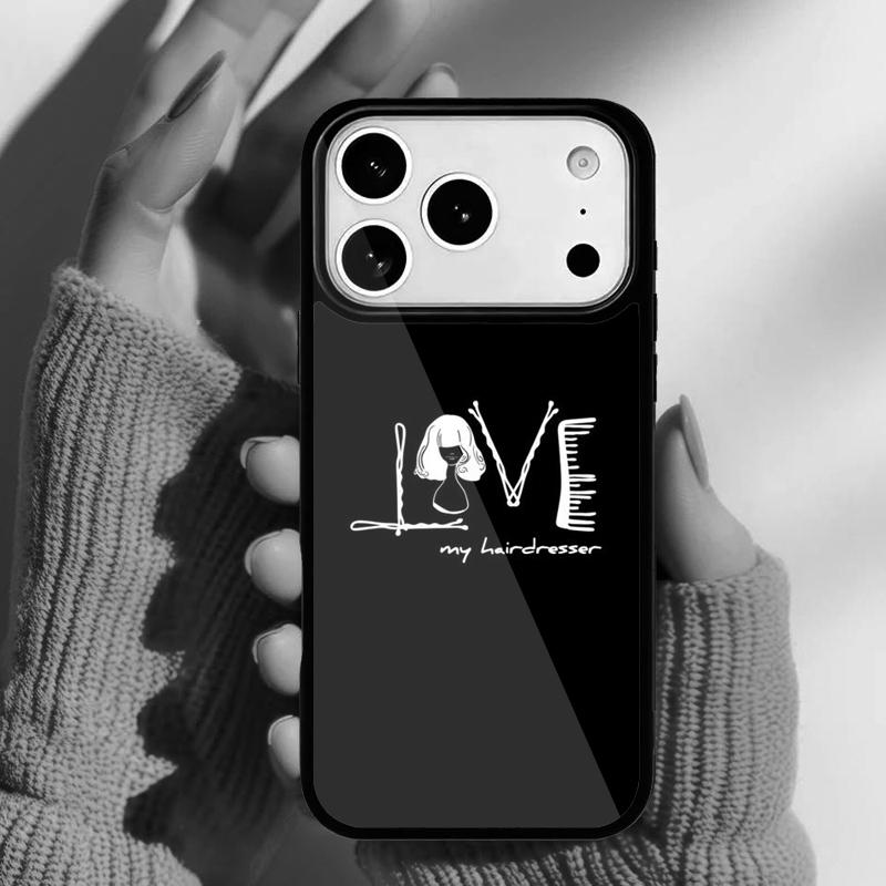 Hairdresser Comb Hair Salon Phone Case for iPhone 17 16 15 14 13 Pro Max Back Cover for 12 11 Pro Coque