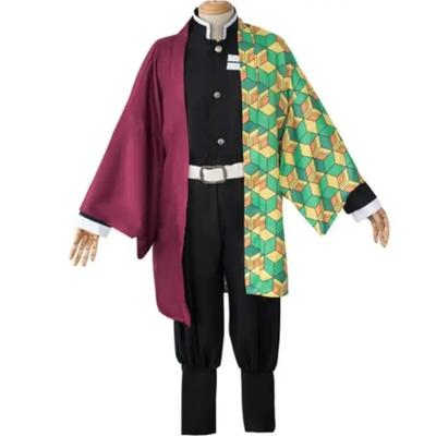Anime Demon Slayer Kimetsu No Yaiba Tomioka Giyuu Cosplay Costume Wig Kimono Adult Party Halloween