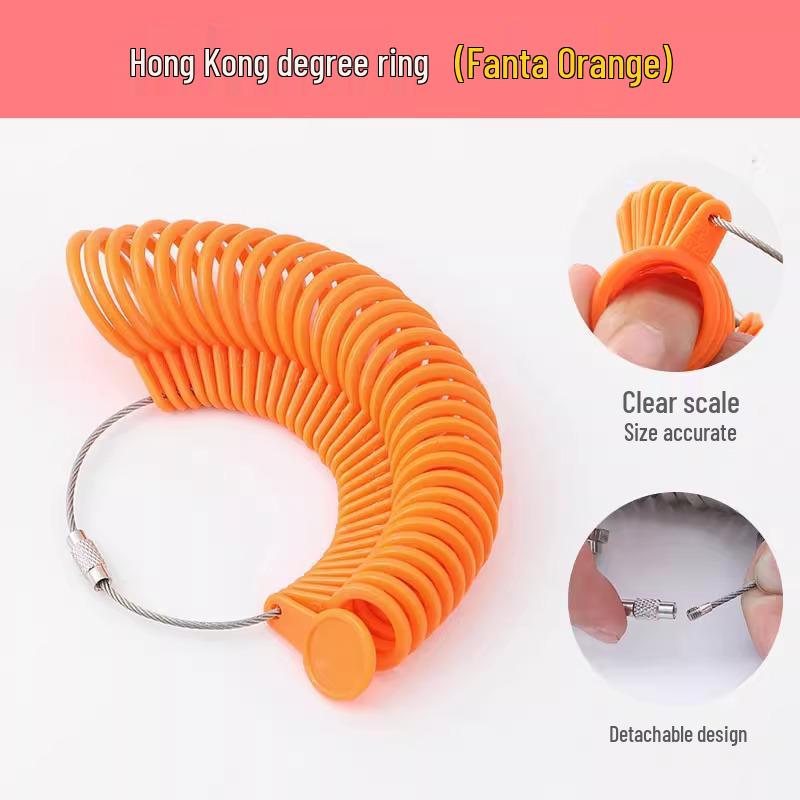 Măsurător de inele Hong Kong - Instrument de măsurare a degetului pentru mărimea exactă a inelului