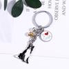 Animal Bell Enamel Golden Retriever Maltese Dog Pendant Dog Keychain Pet Keychain Pet Keyring