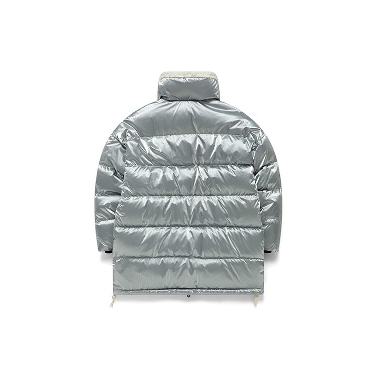 Fila Fusion Printed Logo Spliced Warm Puffer Jacket Women outerwear Ukarala-Silver T11W146901F-IV