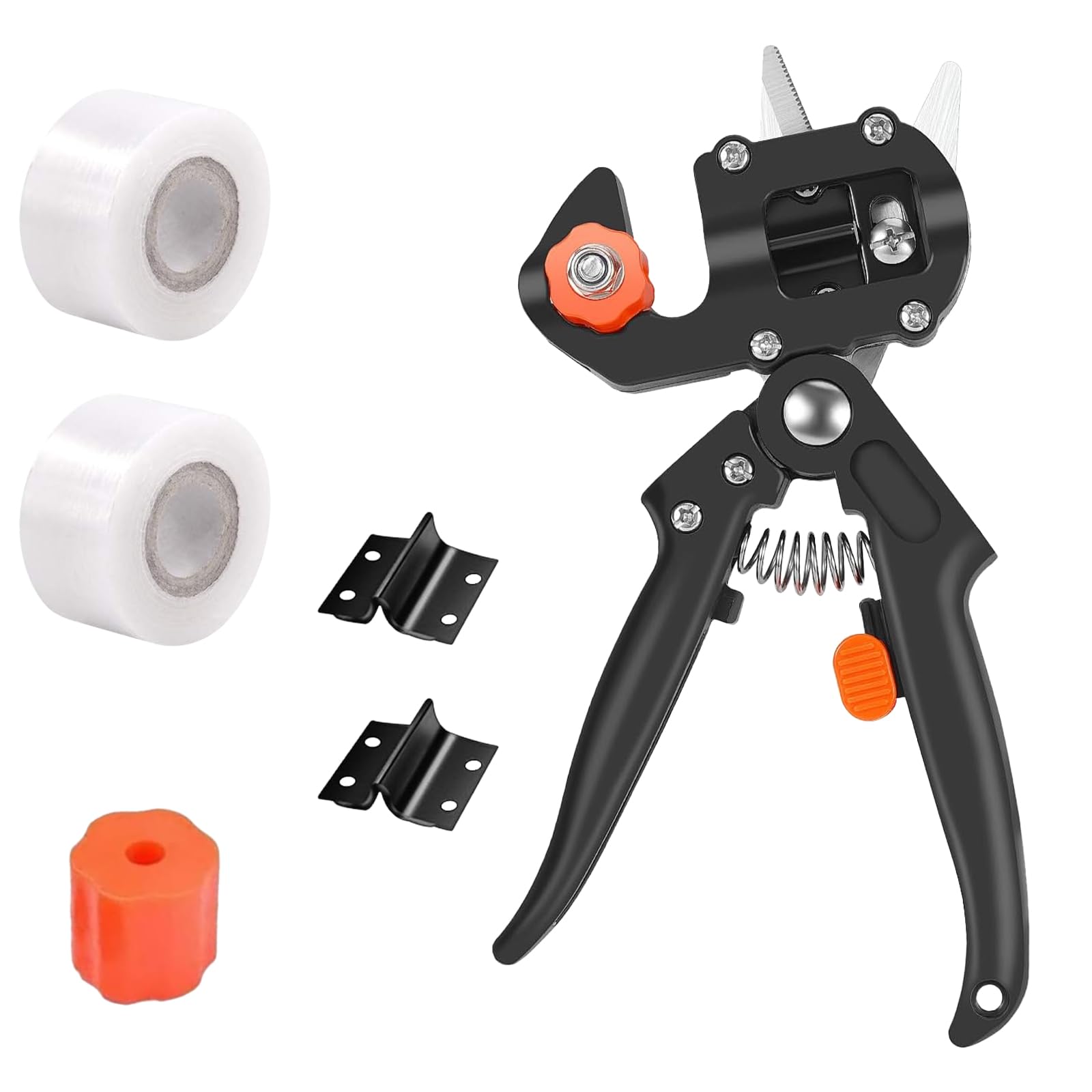 

koundeneko Садовый инструмент для прививки Садоводство 3 сменных инструмента для обрезки Садоводство Легкий и безопасный инструмент для прививки Сад цветов Ветка Фрукты Набор принадлежностей для прививки, чёрный