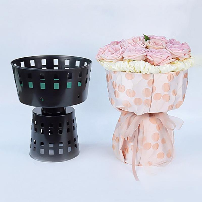 Fodera Base per Confezionamento Bouquet Fiori Freschi Confezionamento Plastica Base per Bouquet di Fiori Artefatto per Fiori