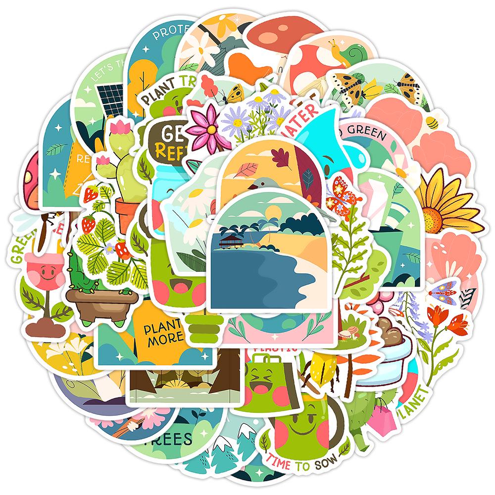 50 Eco-Friendly Graffiti Stickers for Cars, Motorcycles, Phones, and Skateboards