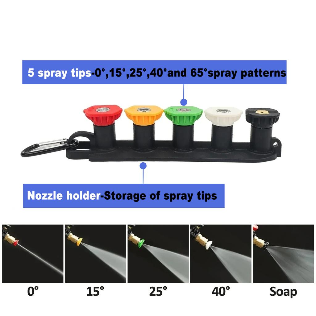 High Pressure Washer Gun & Foam Cannon Kit, Compatible with BOSCH/Nilfisk/STIHL/Gerni for Car Cleaning