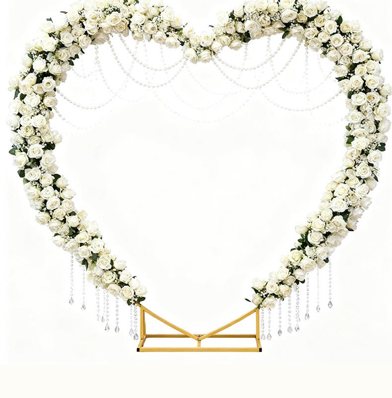 Heart-Shaped Wedding Arch Balloon Stand for Proposals and Valentine's Decor