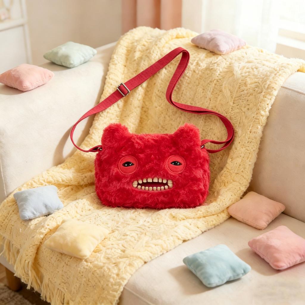 Fugglers Crossbody Bag Plush Toys Tooth Monsters Stuffed Peluche Fuggs Shoulder Bag Dolls Gifts For Kids