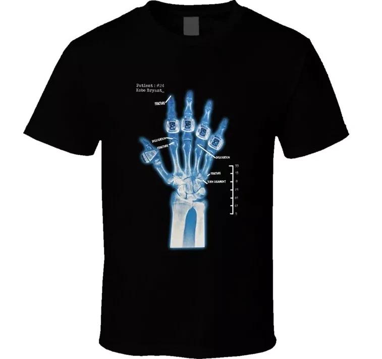 Kobe Bryant Hand X Ray Rings Champion Basketball Fan T Shirt L