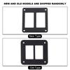 2 Way Black Aluminum Durable Car Trailer Boat Rocker Switch Panel Housing Holder