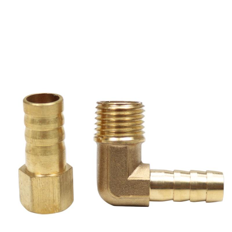 1/8" 1/4" 3/8" 1/2" 3/4" 1" NPT Male Female 1/8-1" Hose Barb Tail Nipple Straight Elbow 90 Deg Brass Pipe Fitting Connector