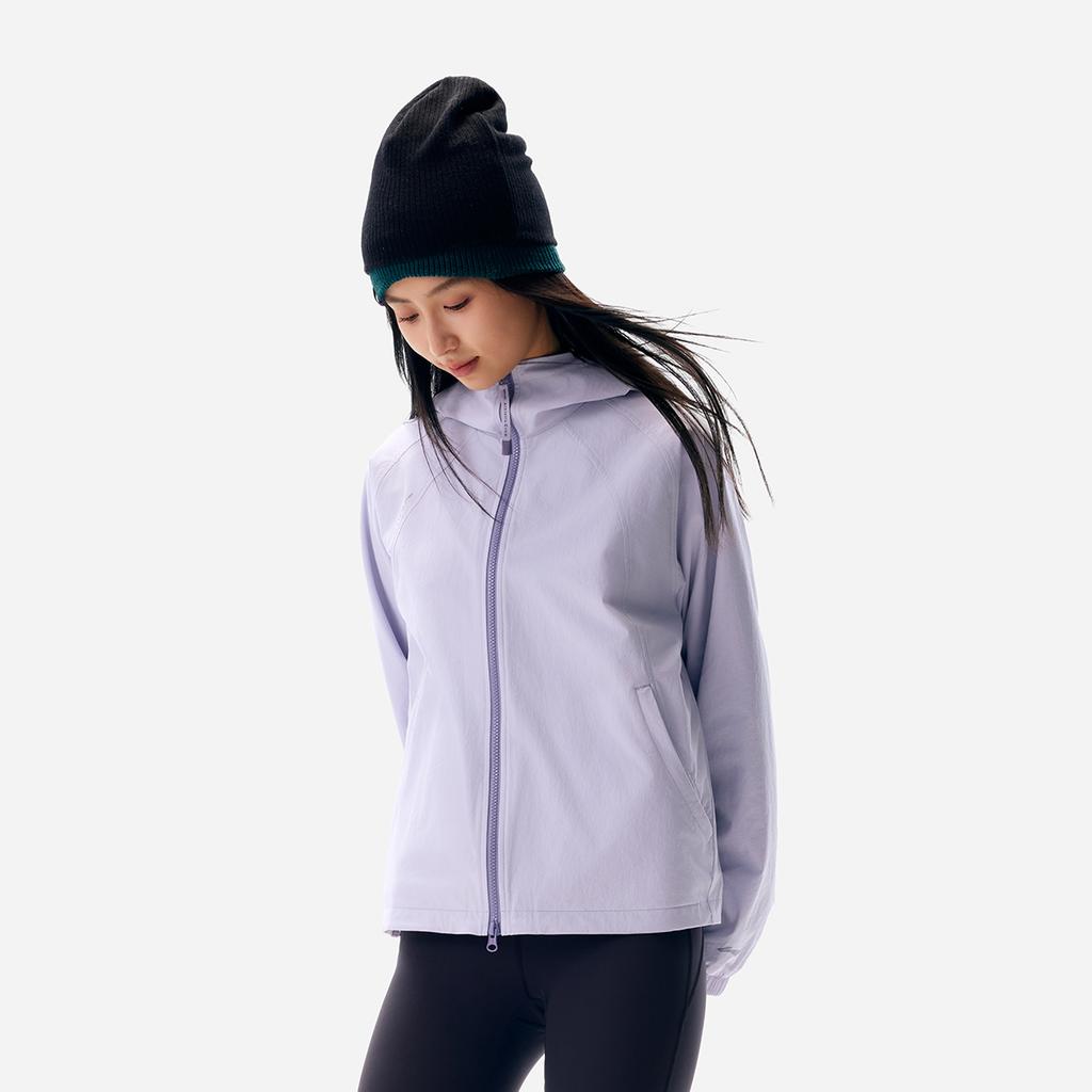 Li Ning Fitness Series Windproof Water-Resistant Loose Hooded Windbreaker Women Outerwear AFDVL52-2