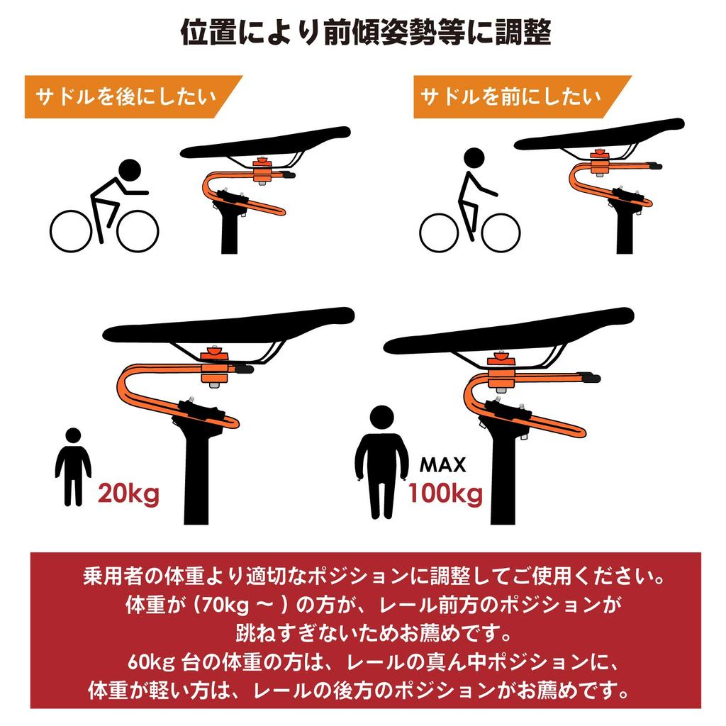 GORIX Bicycle Saddle Suspension Spring (GX-SSP) (Red)