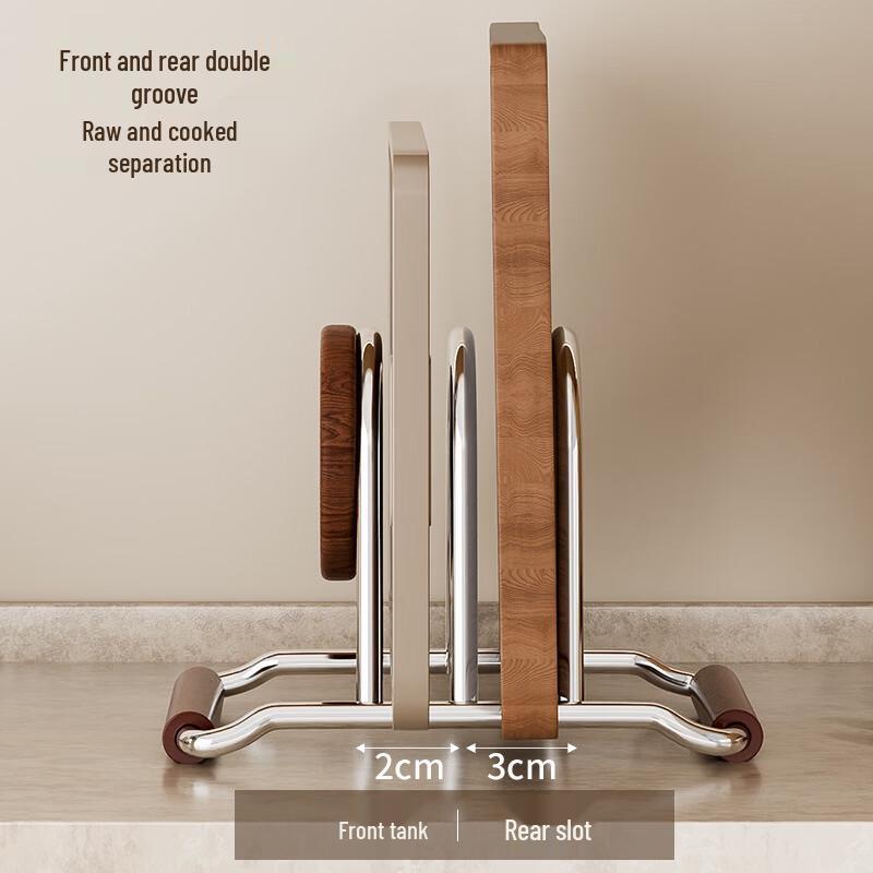 Retro Style Kitchen Pot Lid & Cutting Board Holder